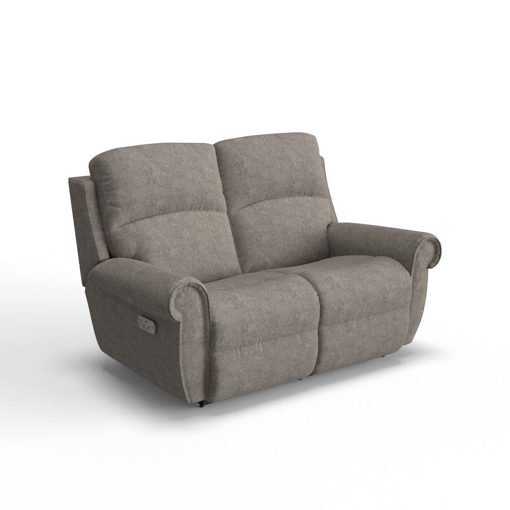 Dutton Power Reclining Loveseat w/ Headrest & Lumbar, In Stock